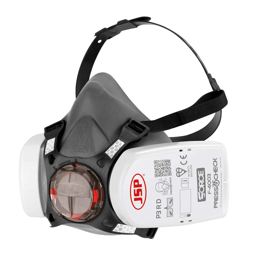 JSP Force 8 Half-mask Medium with Press To Check™ P3 R Filters