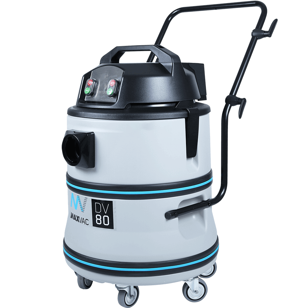 Powerful Twin-Motor 80Ltr Wet/Dry 2400W Vacuum, Ideal for Large Cleanup Operations - MAXVAC DV80-LBN