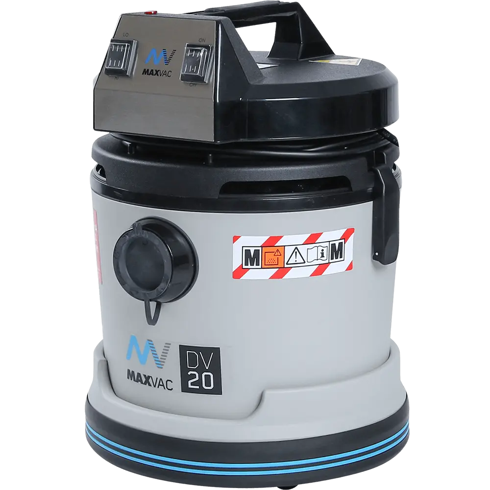 MAXVAC 20L M-Class Vacuum with manual Filter-Clean, Complete Accessories Set
