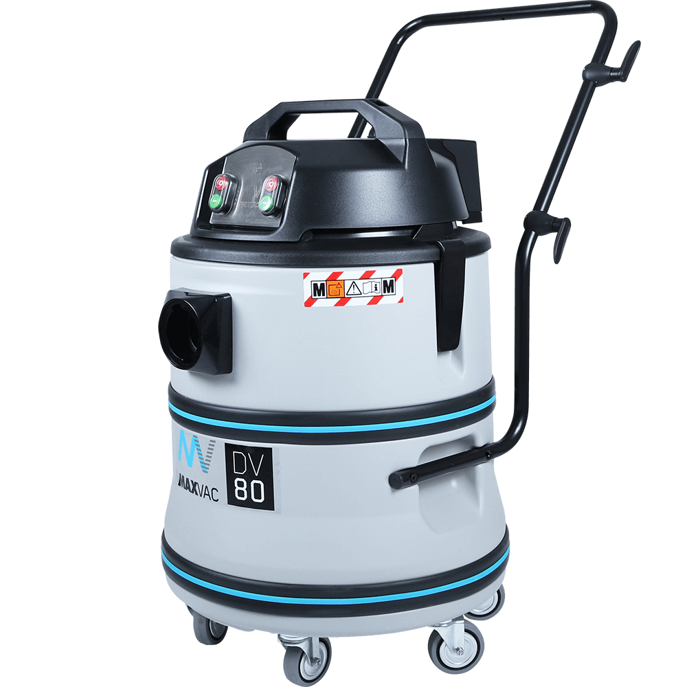 Powerful M Class Twin-Motor 80 Litre Wet/Dry Vacuum, with Floorbar - MAXVAC DV80-MBN-FB