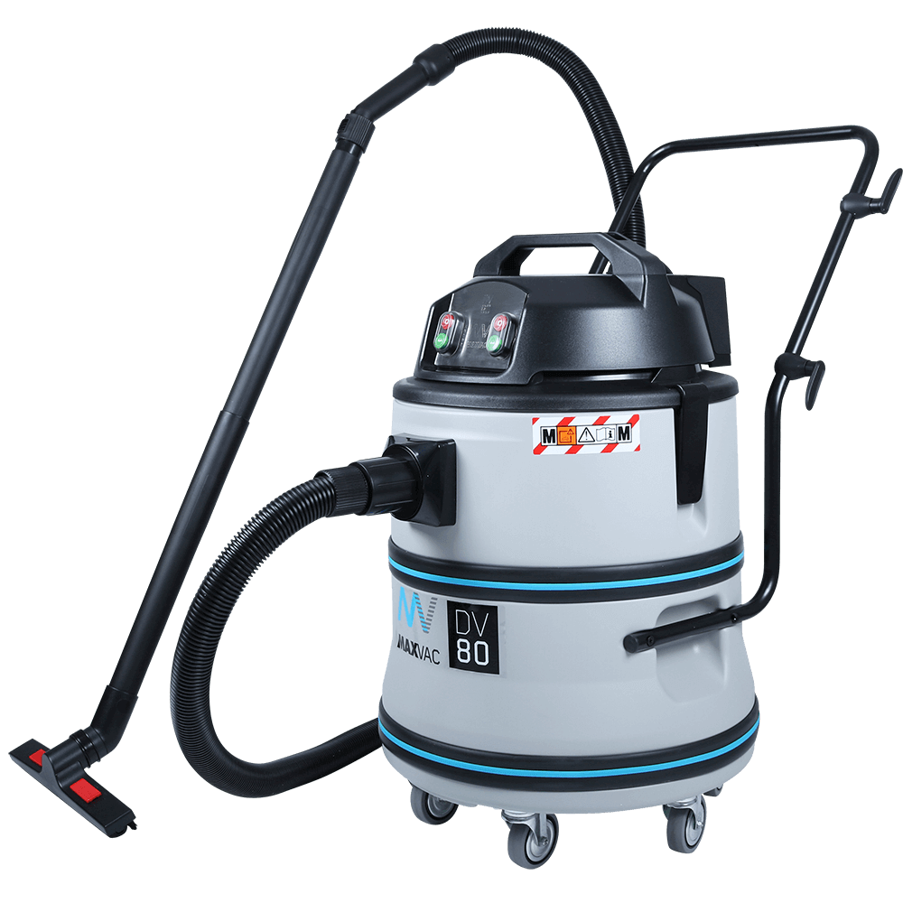 Powerful M Class Twin-Motor 80 Litre Wet/Dry Vacuum, with Floorbar - MAXVAC DV80-MBN-FB