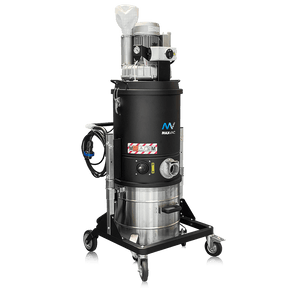 MAXVAC Supra SV1-825-MBSV 3ph Industrial Vacuum with 3 kW Side Channel Blower, 65L Drum