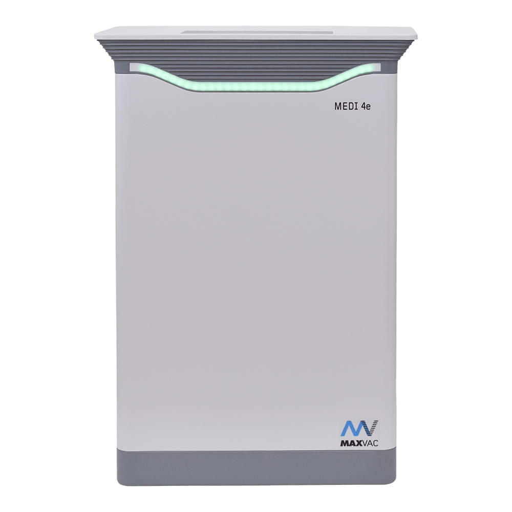 HEPA UV-C Air Purifier MAXVAC Medi® 4e with Variable Air-flow for rooms up to 125m3