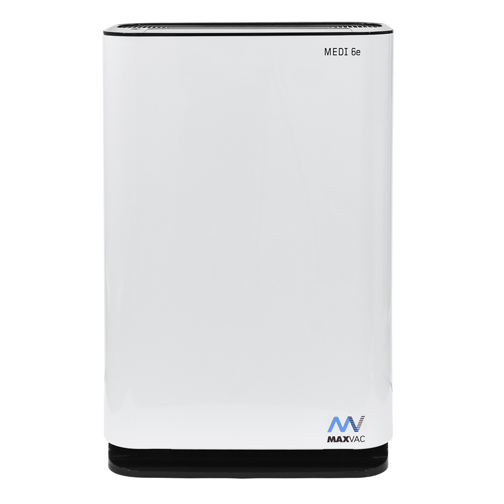 HEPA UV-C Air Purifier MAXVAC Medi® 6e with Variable Air-flow 450m3/h & Humidifier