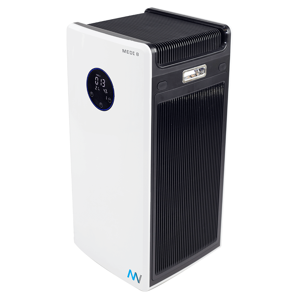 HEPA UV-C Air Purifier MAXVAC Medi® 8 with Variable Air-flow for rooms up to 260m3