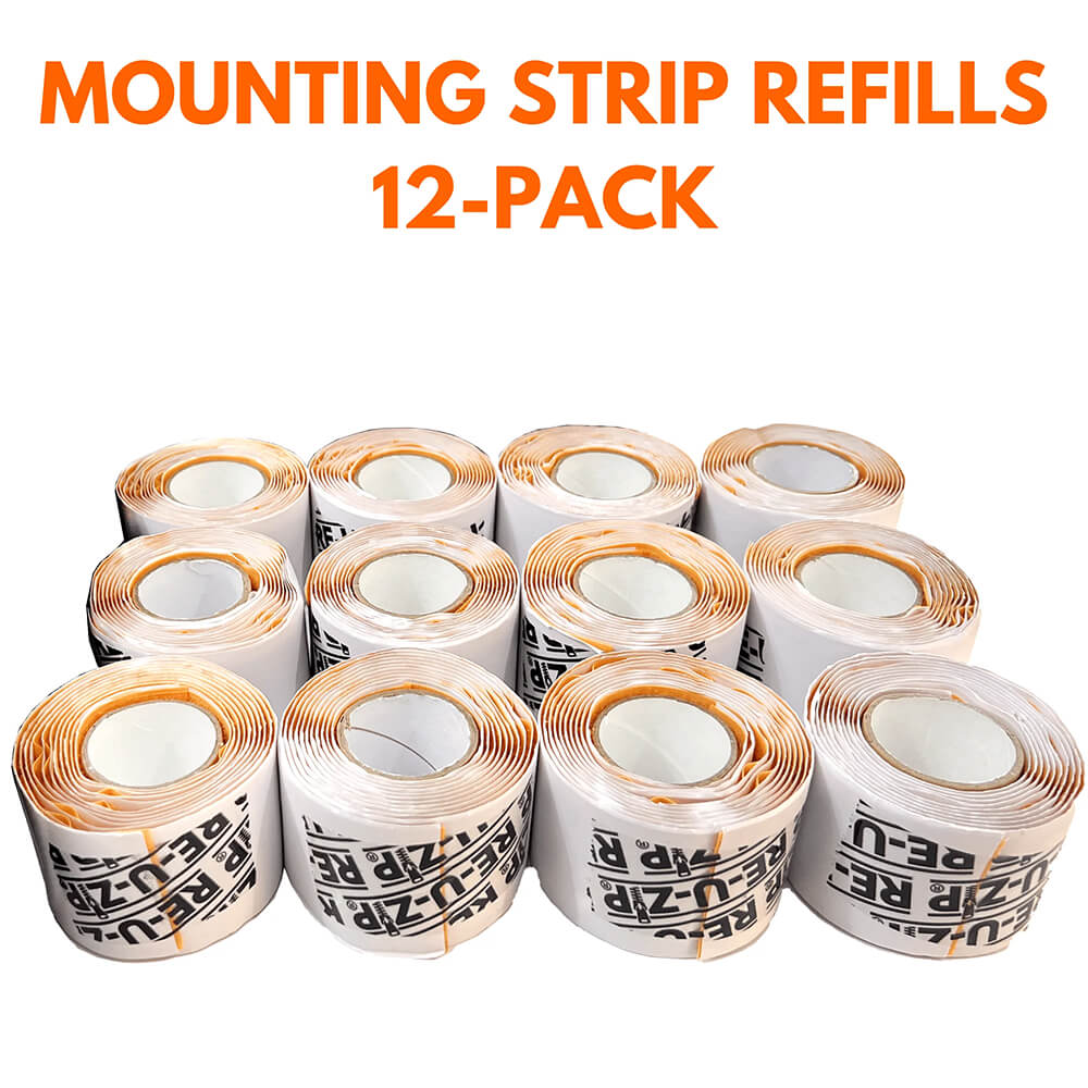 RE-U-ZIP® Mounting Strip RE-FILL™ | 12-Pack