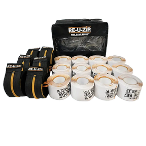 RE-U-ZIP Heavy Duty Reusable Dust Barrier Zipper, Pro Bundle