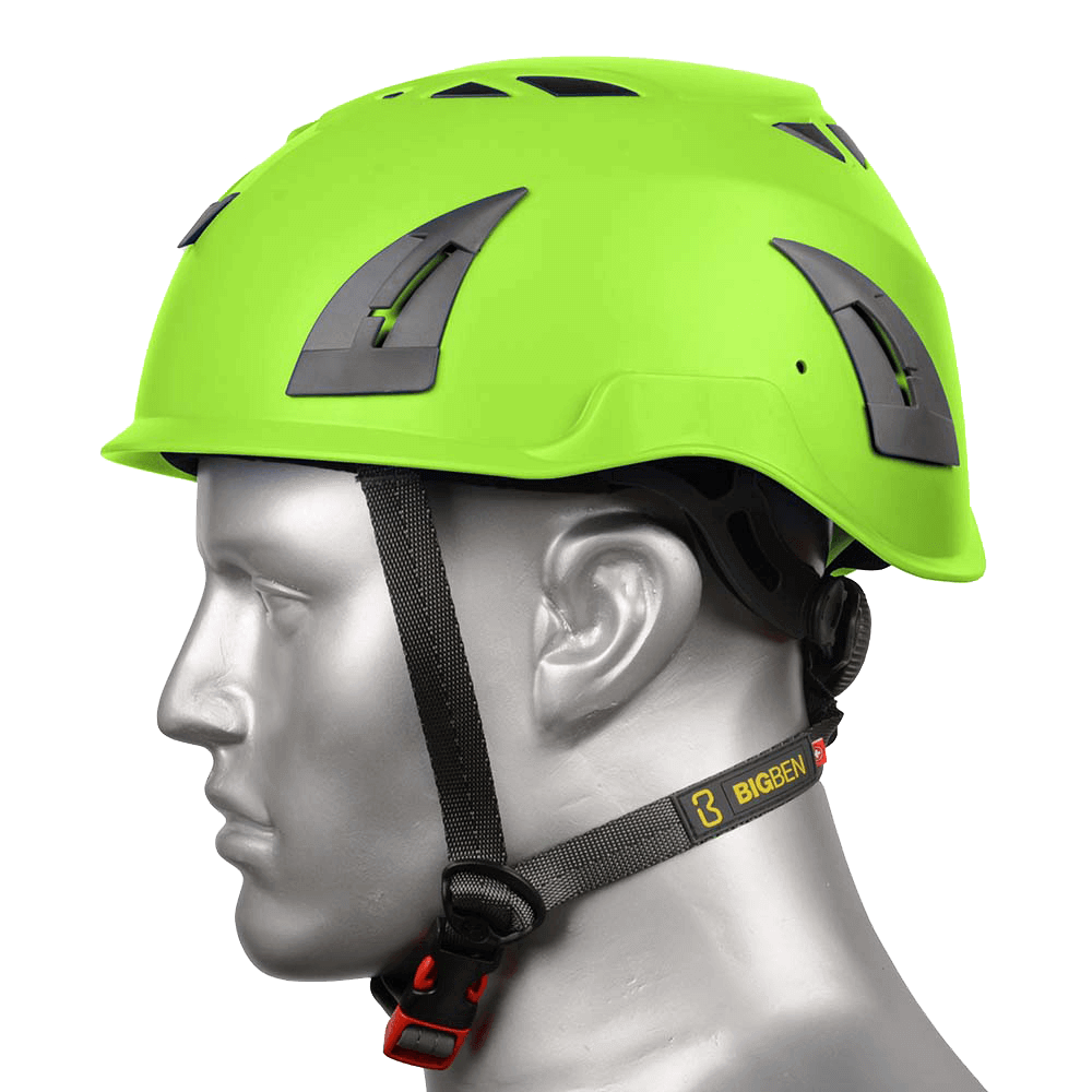 BIG BEN Ultralite Vented Height Safety Helmet, Green, PP-B-HH100VGR