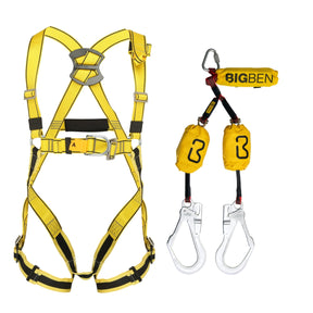 BIGBEN® Deluxe Comfort Harness Kit with Twin Retractable Lanyard