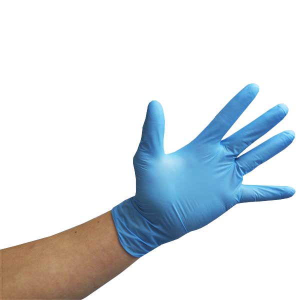 Disposable Nitrile Powder Free Gloves, Blue, Box 100-PP-3211B-S-Leachs