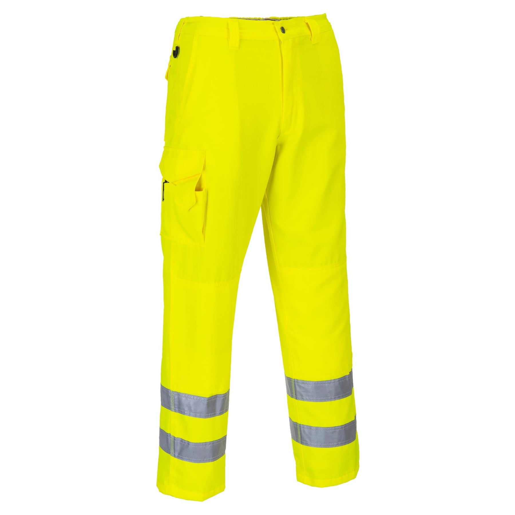 Hi-Vis Poly Cotton Cargo Trousers (Yellow) | Hi-Vis Workwear