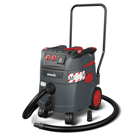Powerful Industrial Dust Extractor for use in construction, woodwork shops, DIY and renovations - Starmix SafePlus M class I-Pulse (including wand kit) - Dust Arrest